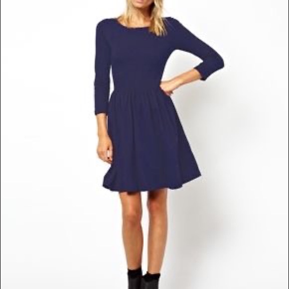 ASOS Navy Dress - Picture 1 of 3